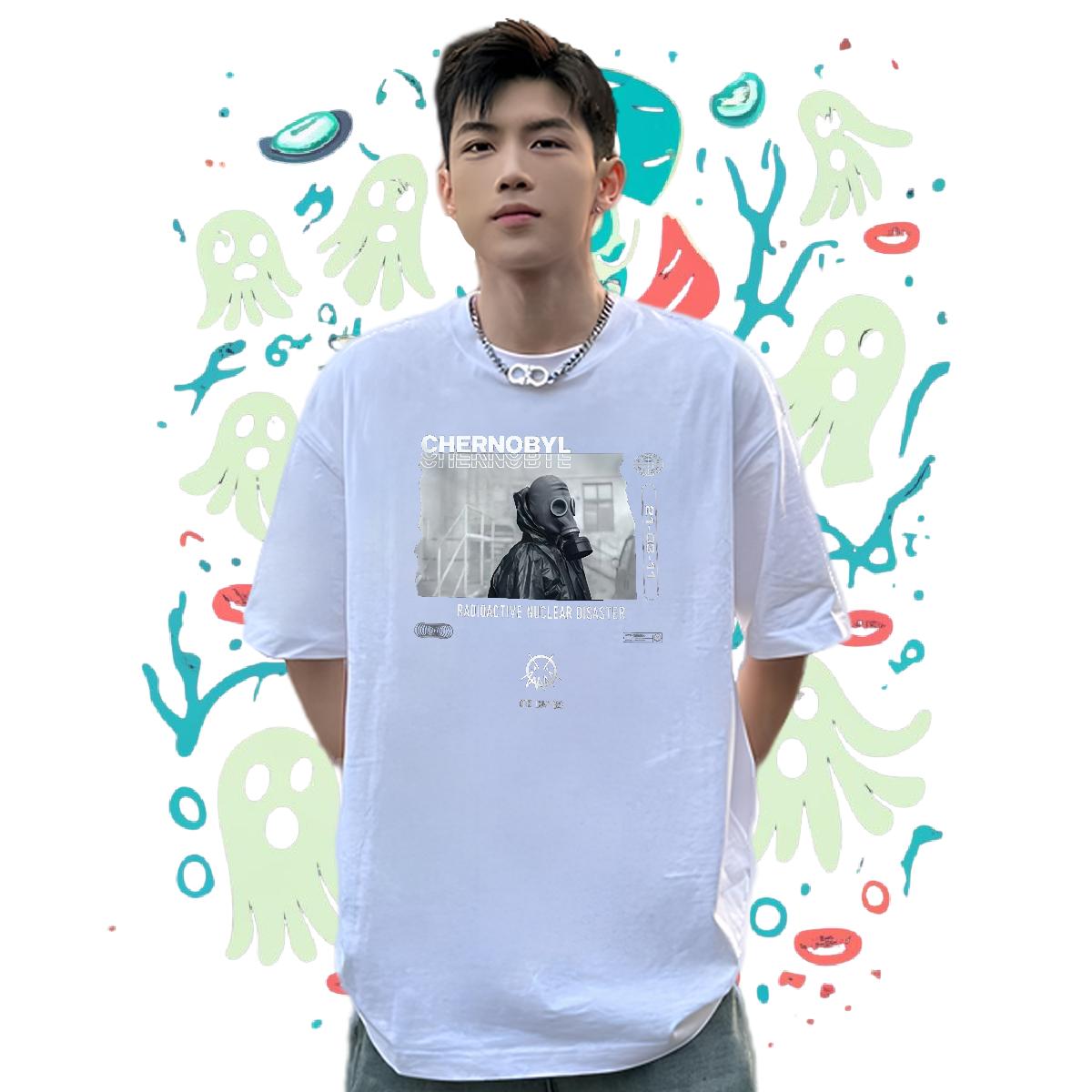 Fashion T Shirts Men Cotton O Neck Short Sleeves Anime Printing Street Men Tshirts Cartoon Printing S-3XL Soft Top Tees
