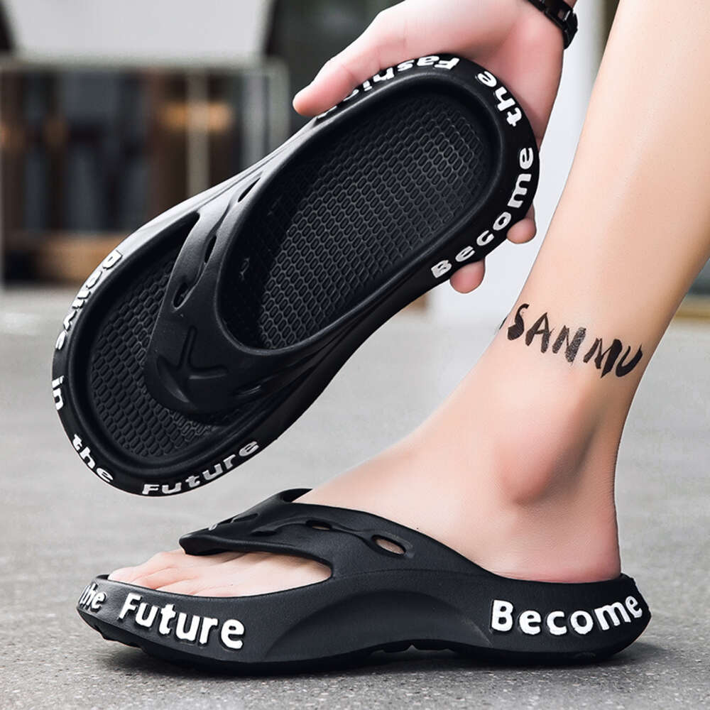 2024 New Summer Slippers Mens EVA Leisure Flip Flops Non-slip Beach Bathroom Flats Ourdoor Slides Thick Sole Creative Casual b9d6f