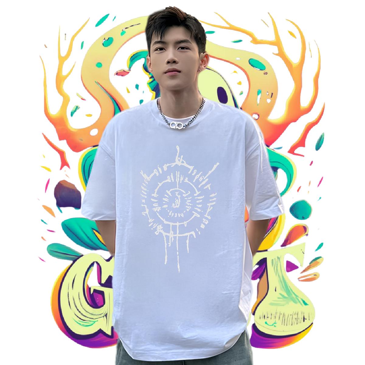 Soft T shirt High Street Hip Hop Cotton Breathable Short Sleeve Men Tees Custom DIY Printed Tops Shirt