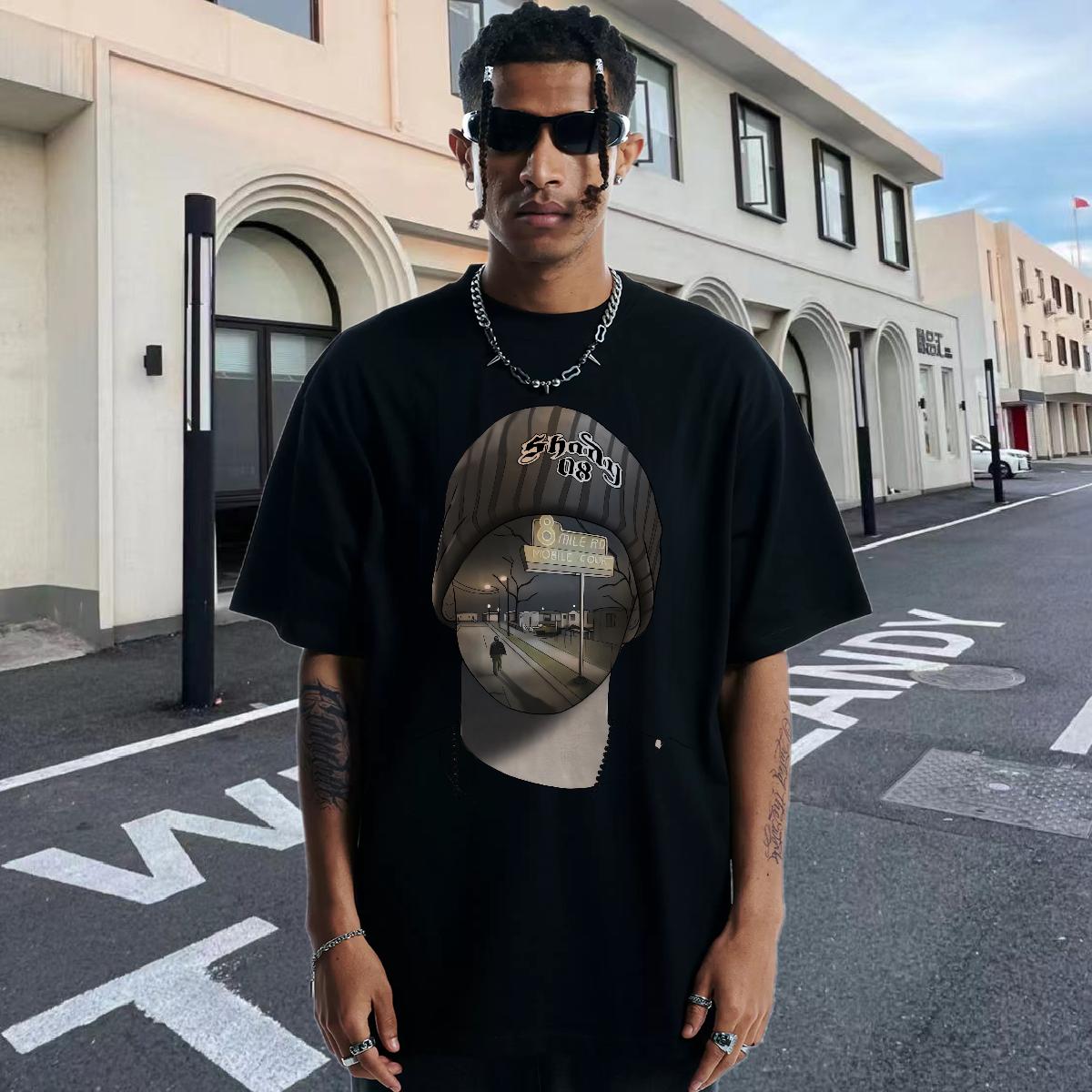 Loose Fit Mens T Shirts Sport Cotton O Neck Short Sleeves Men Tops Tees Casual New Custom Printing Clothings