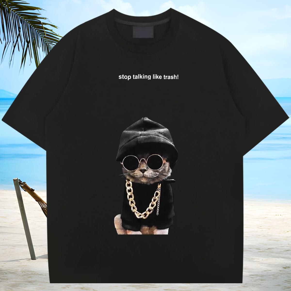 Customized T-Shirts Cotton Breathable Soft Beach Men Clothes T-Shirt Custom Printing Unisex Tops