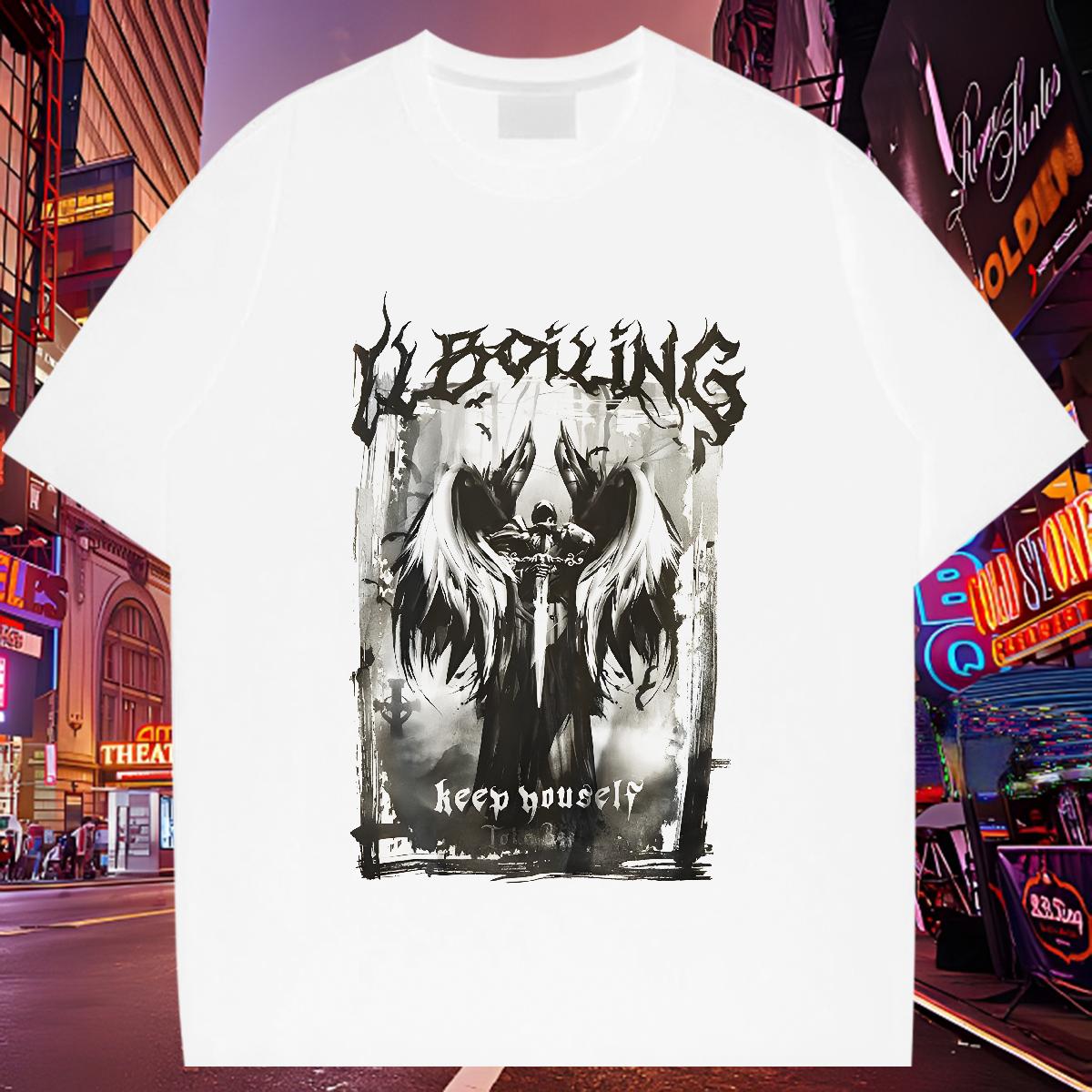 Wholesale Mens T Shirts Custom Couples T Shirts Street Breathable Crew Neck Comfortable Tees