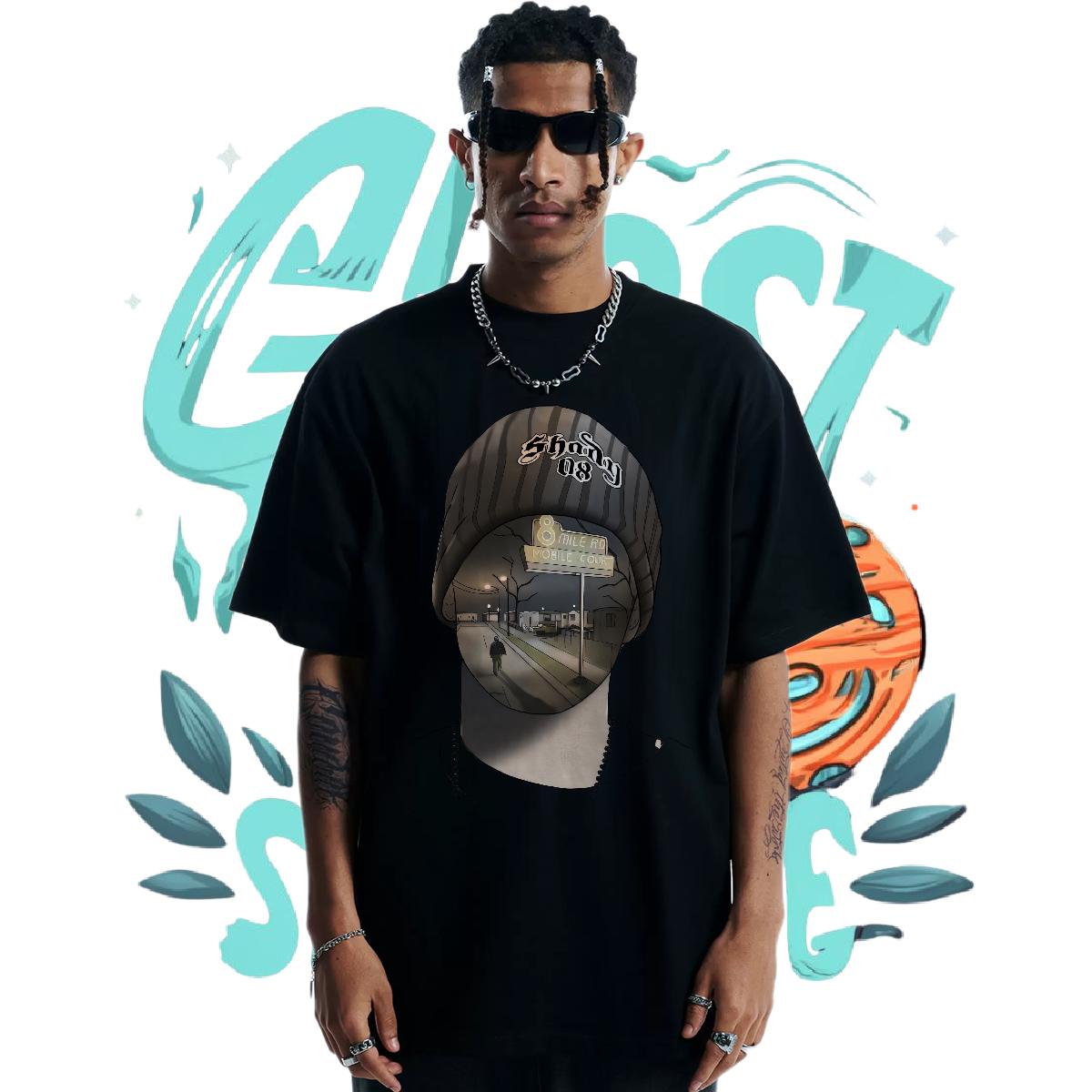 Cool T Shirt For Man Street Breathable Short Sleeve Men Clothes T-Shirt Customized Black Oversized Tees