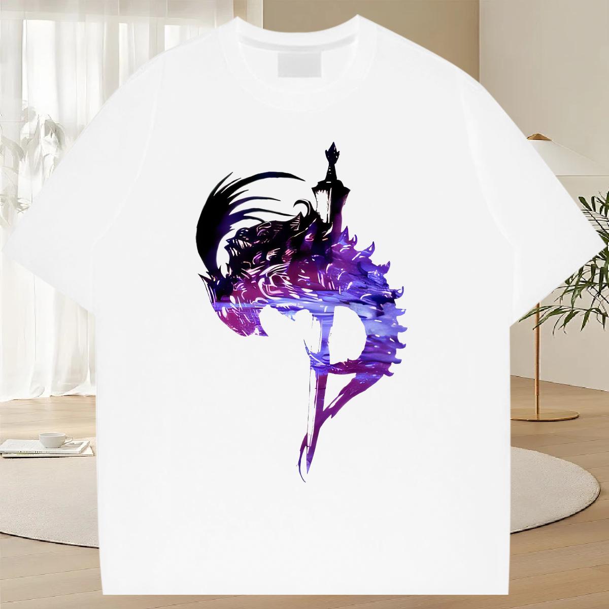 Designer Man T Shirts Sports Casual Crew Neck Cotton Breathable Men Clothes T-Shirt 2024 Summer Anime Print Top Tees
