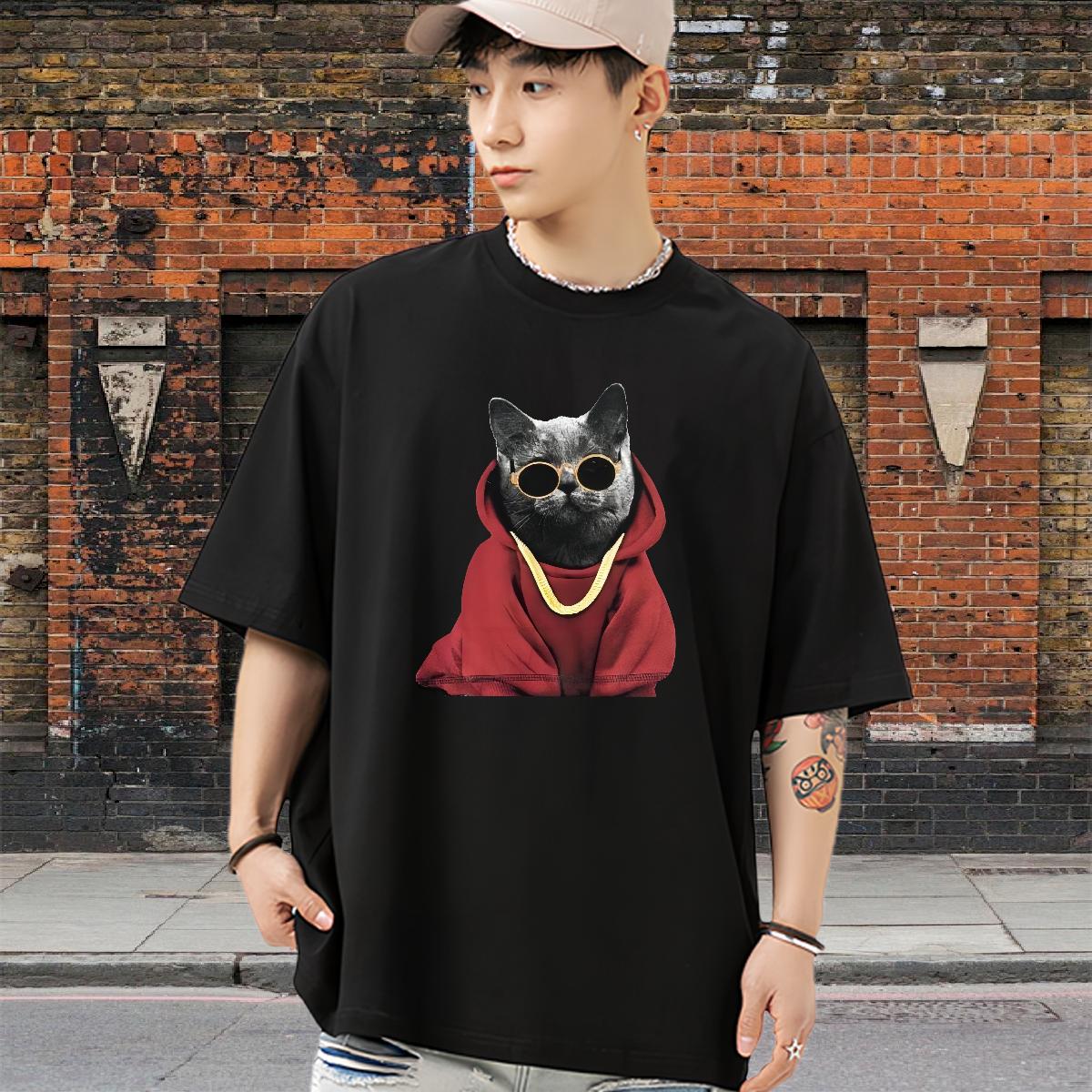 Classic Mens T Shirts Outdoor Short Sleeve Cotton O-Neck Couples T Shirts Classic DIY Printed Tees