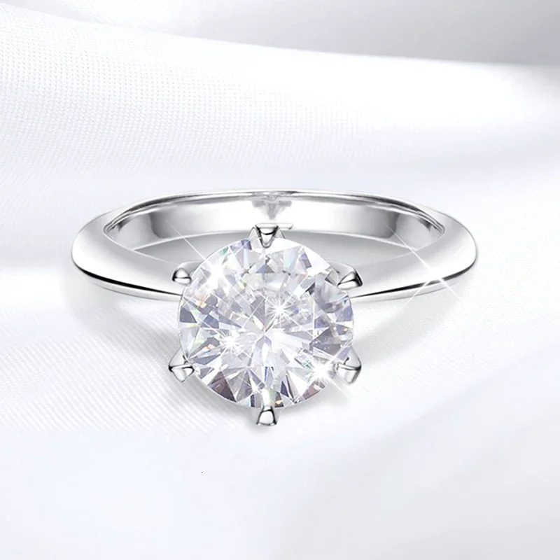 Smyoue GRA Certified 1-5CT Ring VVS1 Lab Diamond Solitaire Ring for Women Engagement Promise Wedding Band Jewelry 240510