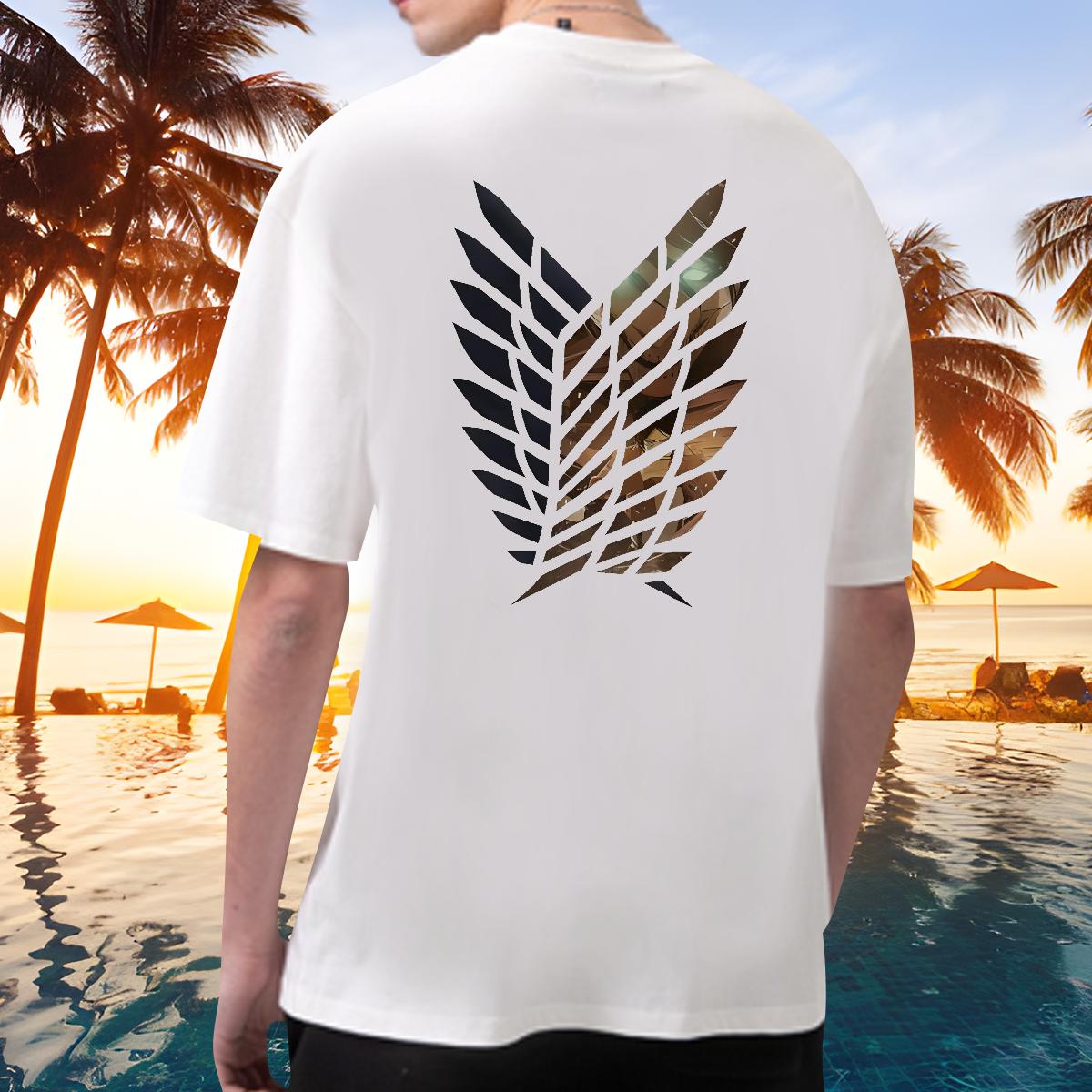 Fashion New T-Shirts for Men Custom Anime Outdoor Men Tees Breathable Crew Neck Cotton Loose Fit Top Tees