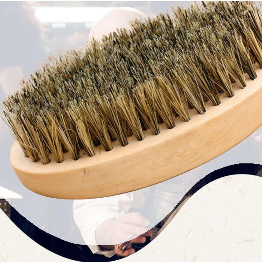 Boar Bristle Beard Brush Handmade Beard Comb Kit For Men Mustache With Bag Kit De Peine De Barba Hecho A Mano Para Hombres Bigote Cepillo Para Barba D
