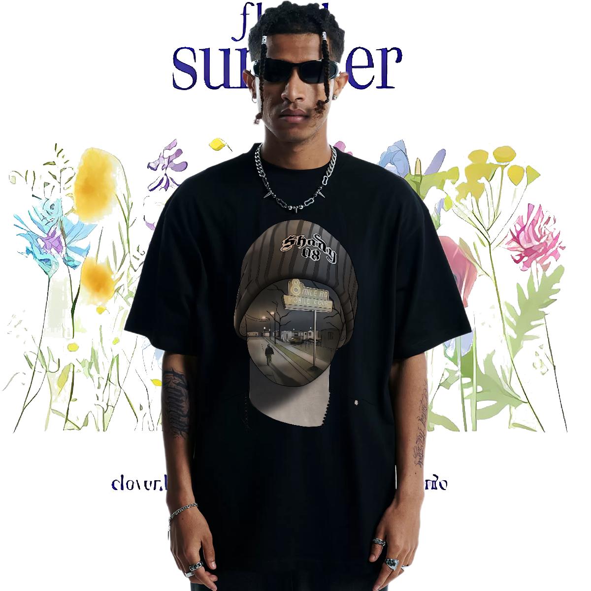 5A T shirt Anime Printing Street Breathable Crew Neck Men Tees Wholesale Custom Printing Tees Shirts