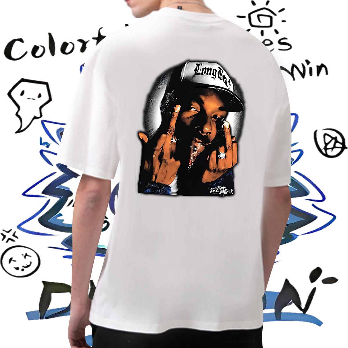 Brand T-Shirts Breathable Short Sleeve Anime Printing Street Mens Tshirts DIY Fashion Tees Shirts
