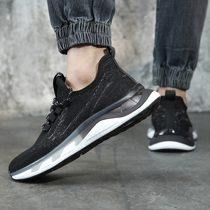 casual trendy Breathable wear-resistant and mesh men's running shoes, new summer sports for men Lhshoe