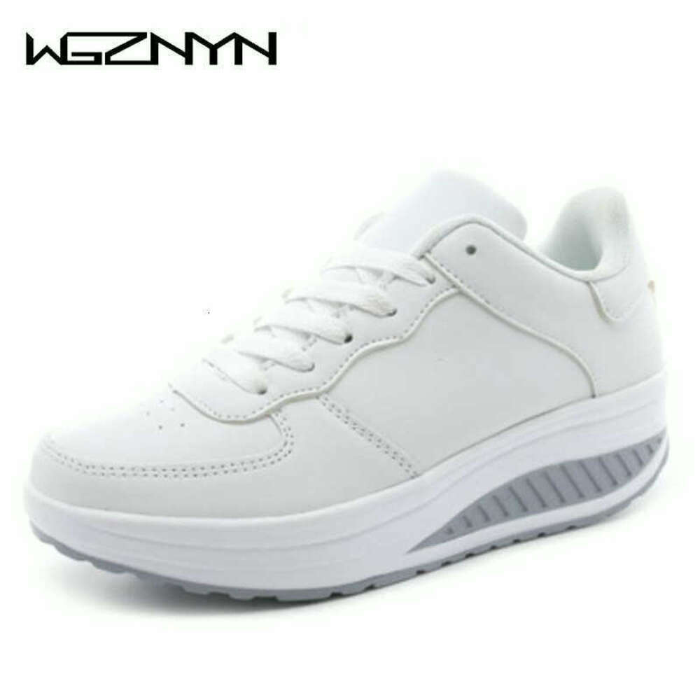 NEW Women Breathable Waterproof Wedges Platform Vulcanize Woman Sneakers Leather Casual Shoes Tenis Feminino W35