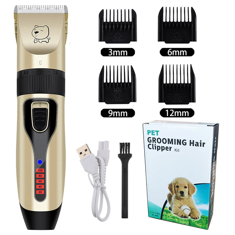 Electric Dog Clippers Professional Pet Hair Trimmer Dogs Grooming Hairdresser Cutter Cat Cutting Remover Machine Kit 240516