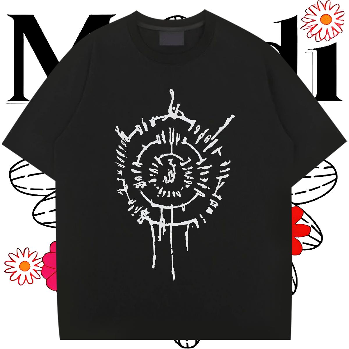 Unisex Mens T Shirts Street wear Hip Hop Short sleeve Cotton Soft Mens Tshirts Designer Fashion Custom Print Oversized Tops