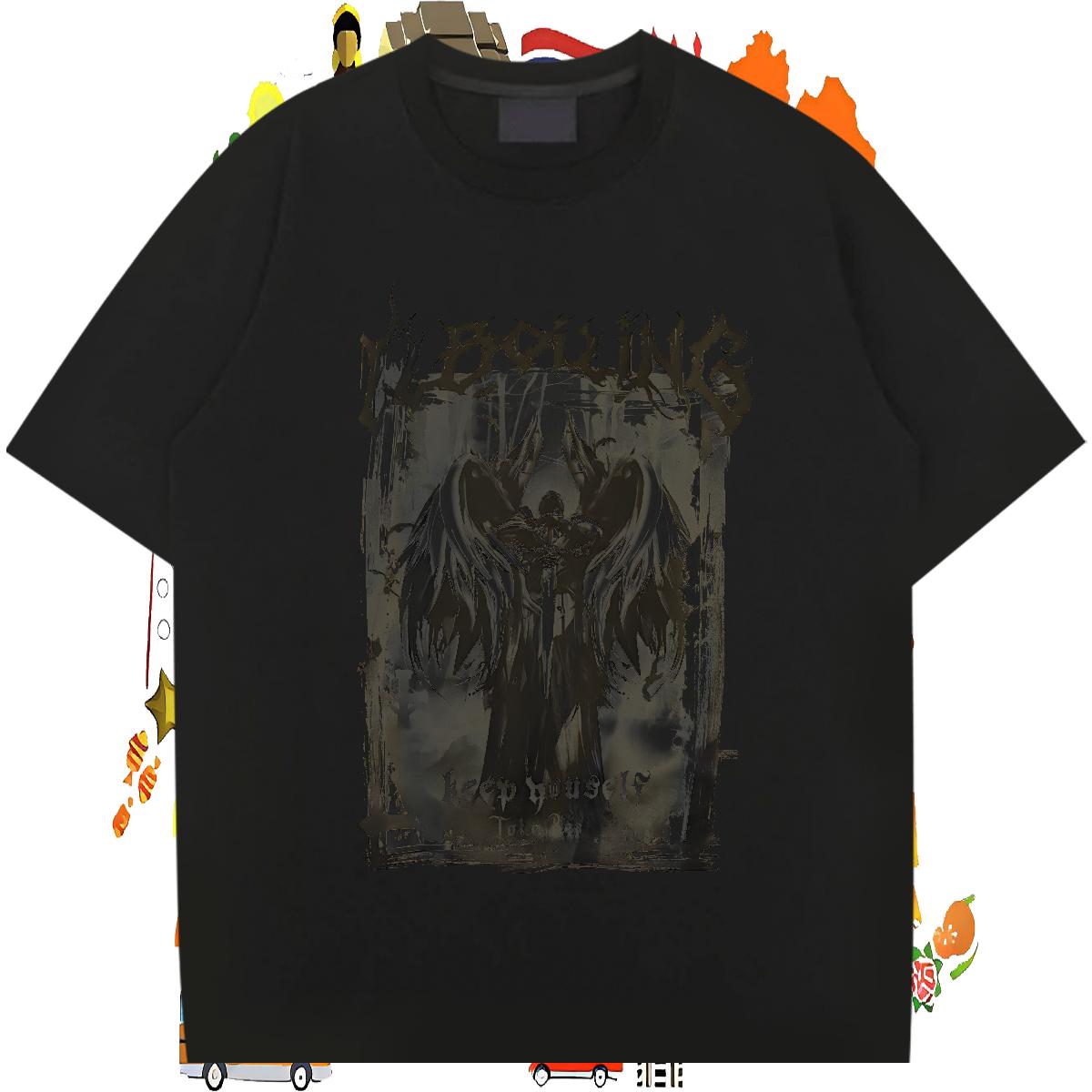 Fashion Designer Men T Shirts Asian Size Men Tees Sport Crew Neck Cotton Unisex Tees