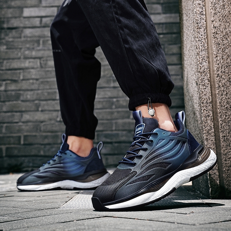 style new Fashionable summer running mesh popular soft sole sports casual and versatile gradient trendy men's shoes Lhshoe