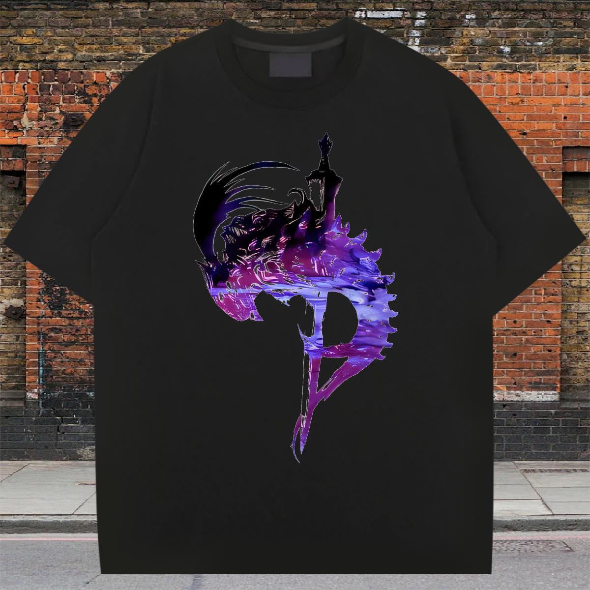 High Quality Mens T Shirts Hip Hop Street Breathable Crew Neck Cotton Men Tees Fashion Casual Anime Print Tee Shirt