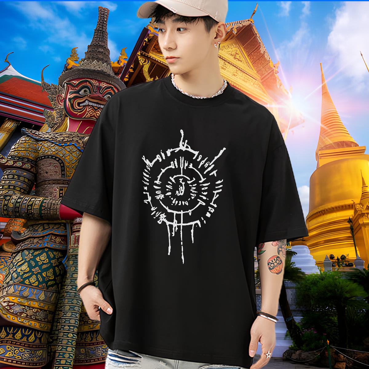 Popular Mens T Shirts Hip Hop Street Breathable Crew Neck Men Tshirts Custom DIY Printed Tees Shirts