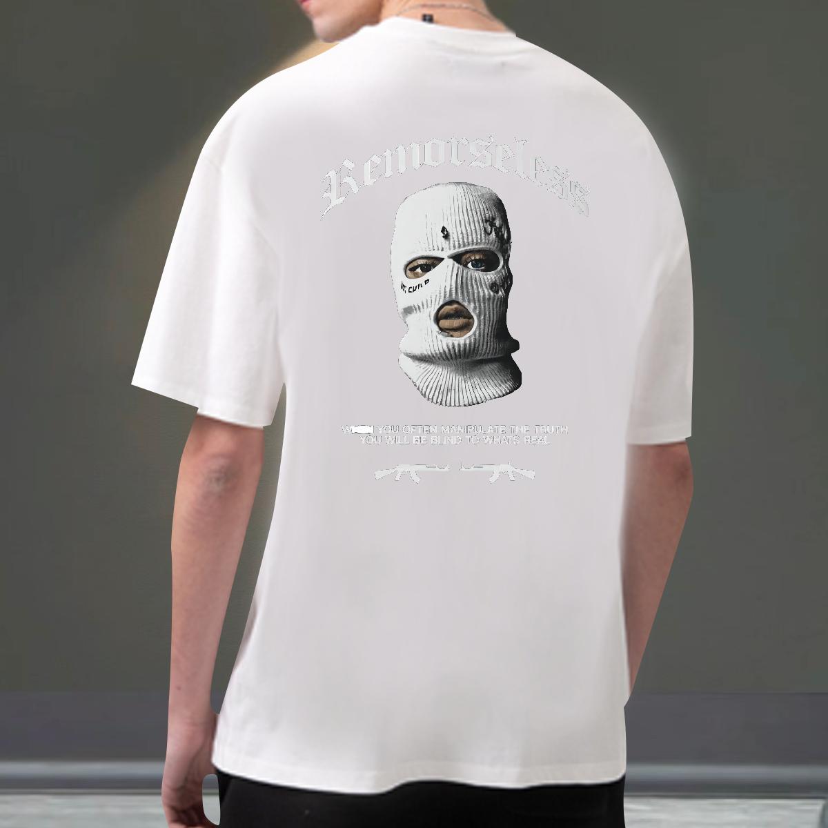Brand Men T Shirts 180g Cotton Anime Printing Street Tshirts Cartoon Print Classic Casual Tops