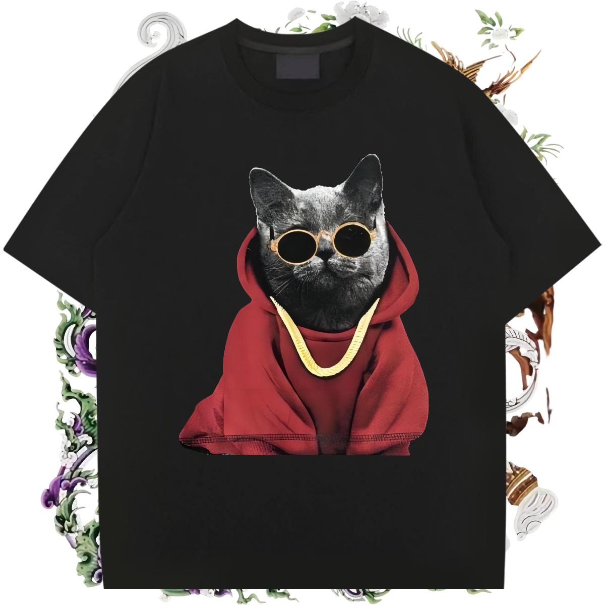 Cool Design T-Shirts for Men High Street Hip Hop Short Sleeve Cotton O-Neck Couples T Shirts DIY Custom Printed Wear