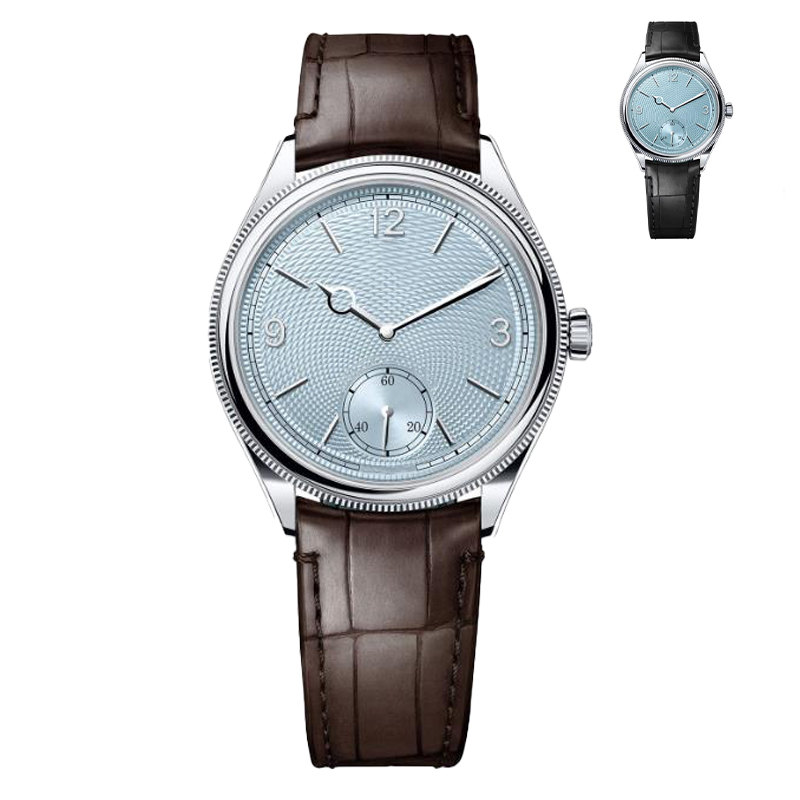 Men's 1908 Luxury Sports Automatic Machinery Fashion Watch Designer 40mm Watch Light Blue dial 904L Leather/All Stainless Steel dial Sapphire waterproof UHR watches