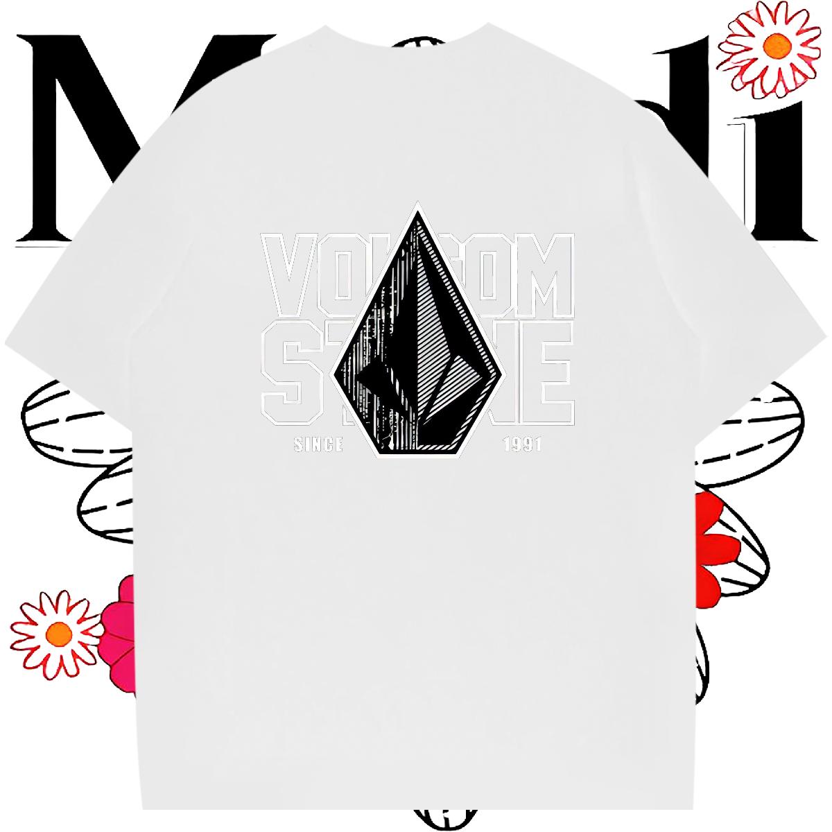 Designer T-Shirts Floral Print Mens Tshirts Daily Wear Breathable Short Sleeve Soft Tees