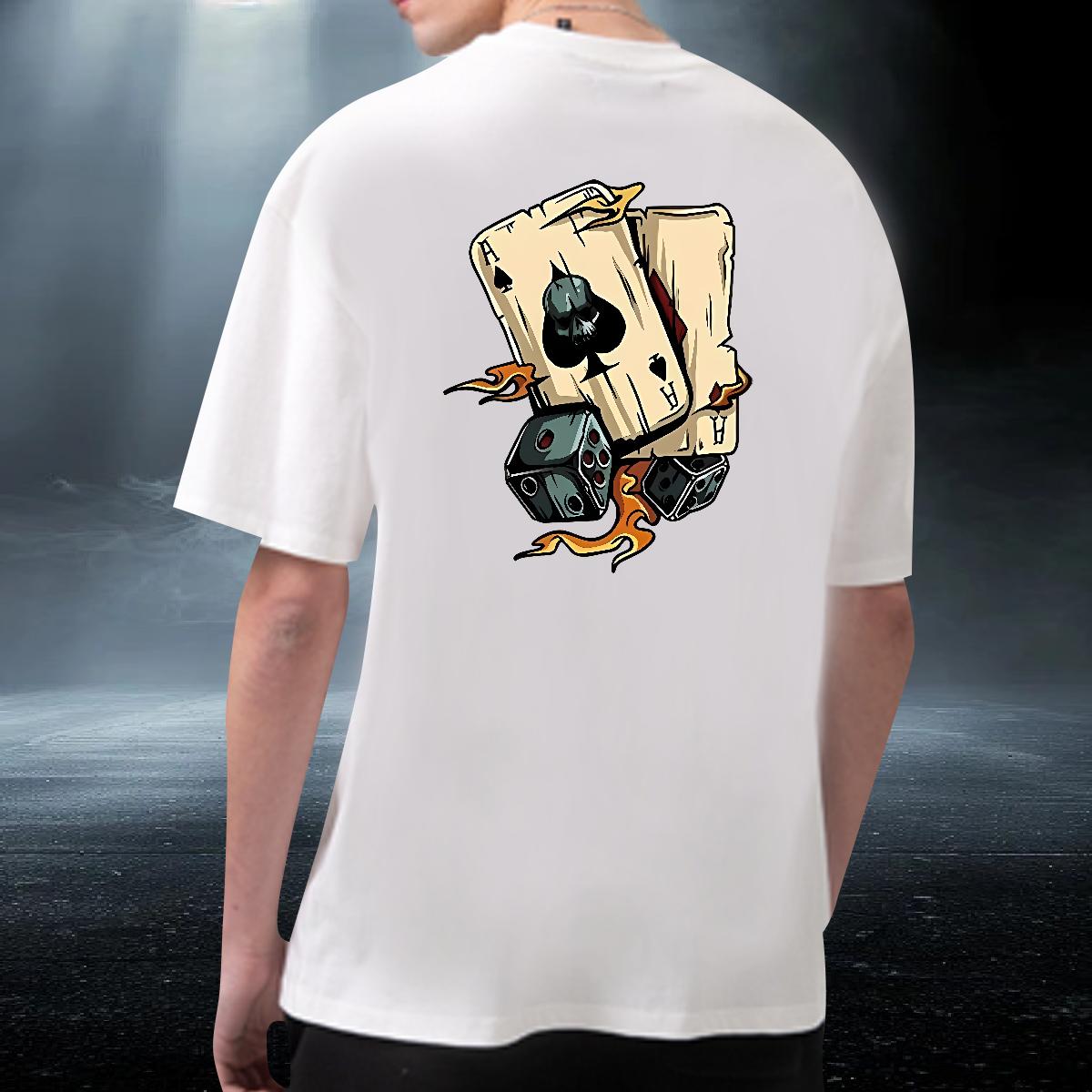 2024 T-Shirts for Men White Plus Size Summer Casual Mens Tshirts Breathable Crew Neck Popular Clothings