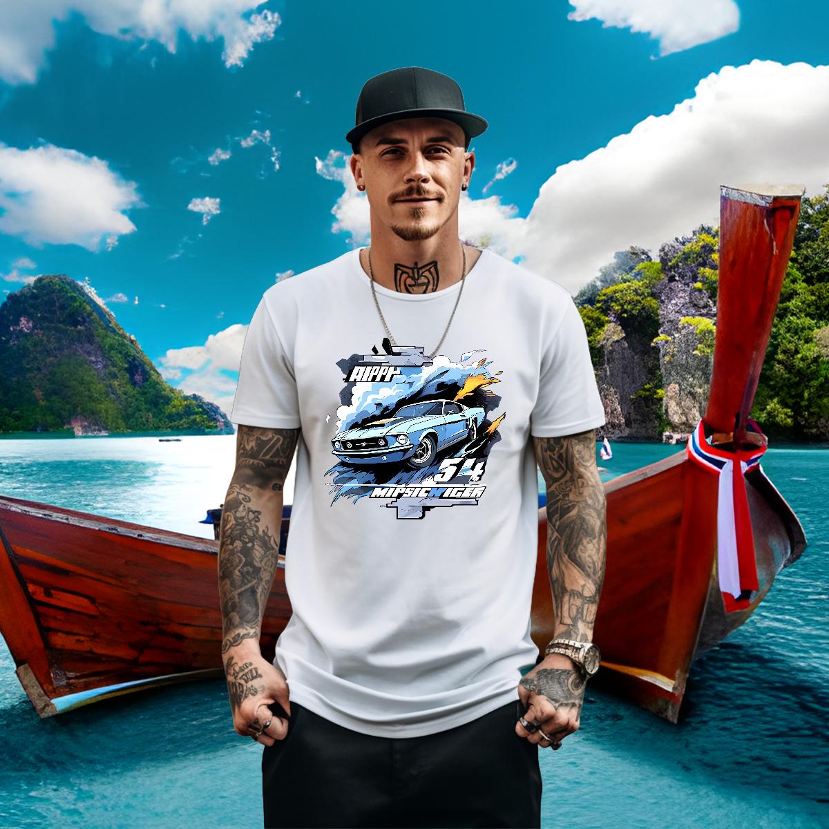 2024 T-Shirts Custom Cartoon Outdoor Men Tees O-Neck Short Sleeve Cotton Comfortable Clothings