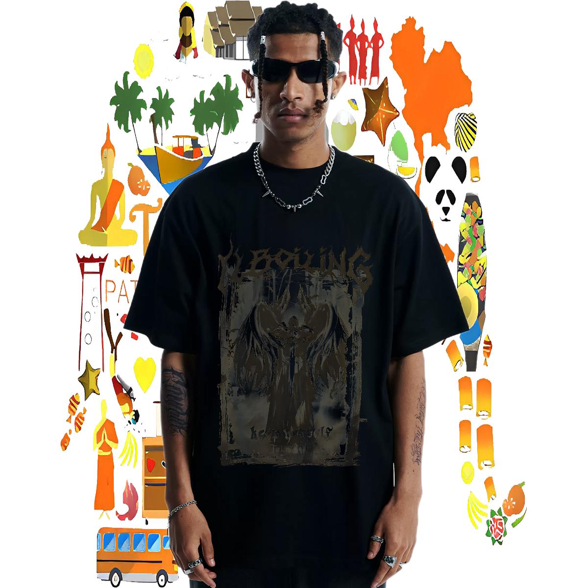 Fashion Designer Men T Shirts Asian Size Men Tees Sport Crew Neck Cotton Unisex Tees