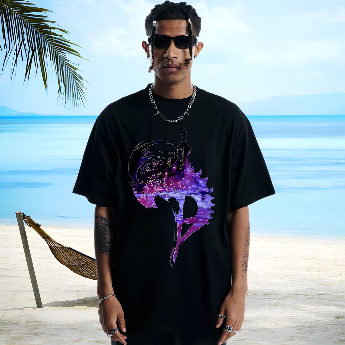 High Quality T Shirts Men Home Outdoor Crew Neck Cotton Breathable Men Tops Tees Designer Fashion Black Oversized Clothes