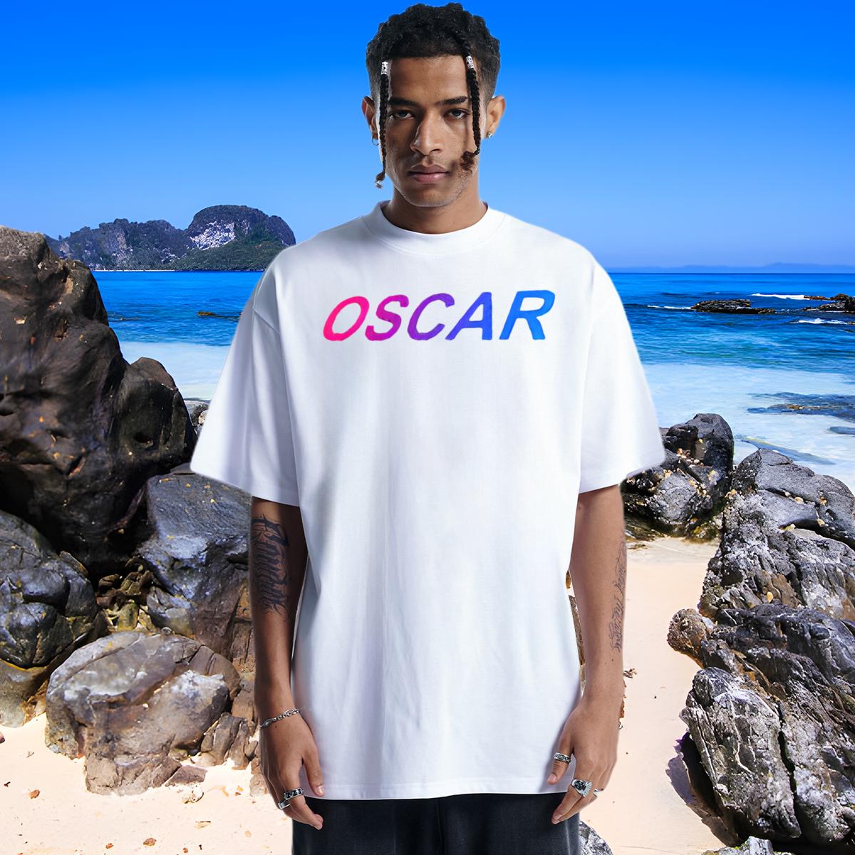 Classic T Shirt For Man Beach 180g Cotton Tshirt for Man Woman Casual New Floral Print Tees