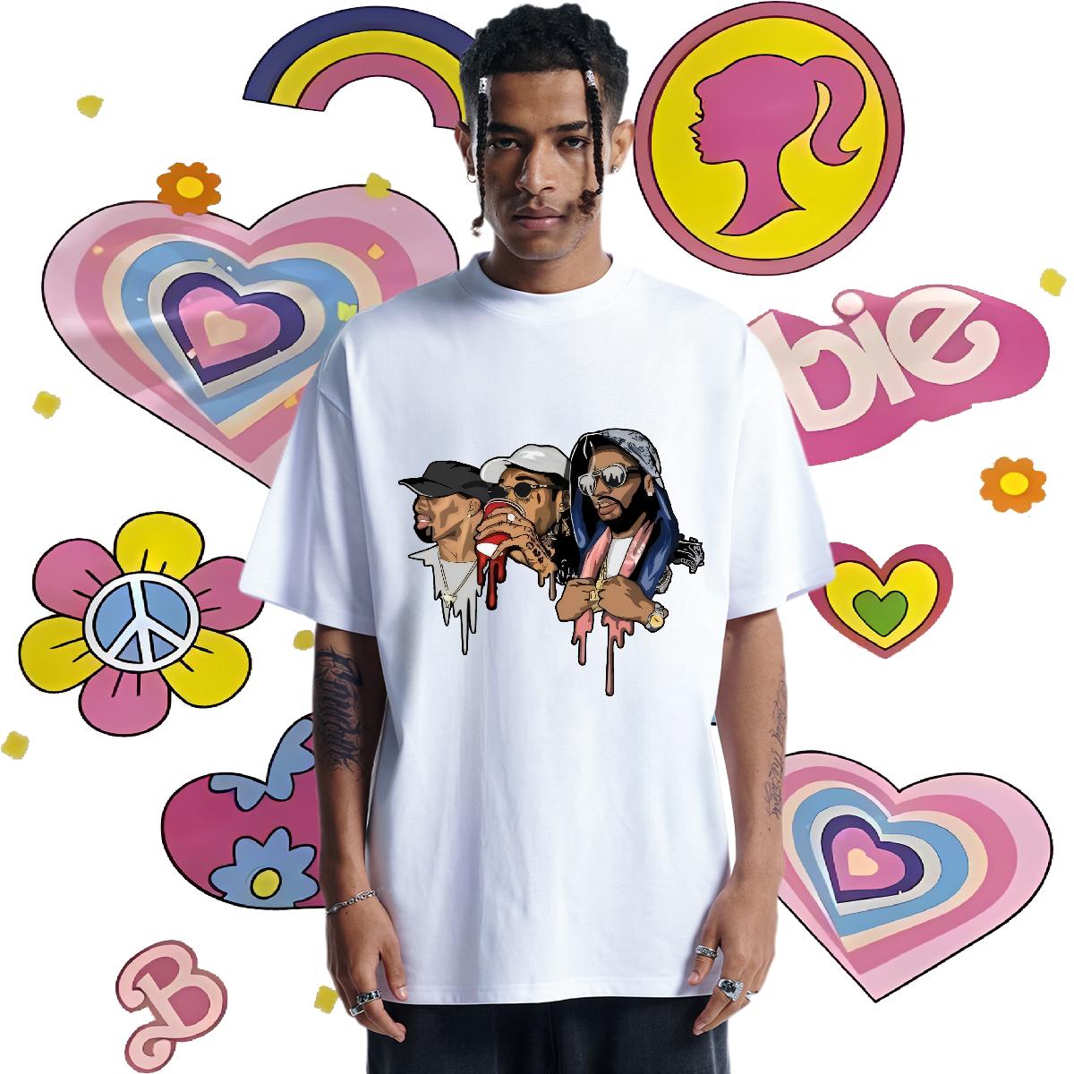 Brand Men T Shirts Summer Casual Round Neck Short Sleeve Men Clothes T-Shirt New Designer Custom Tshirts