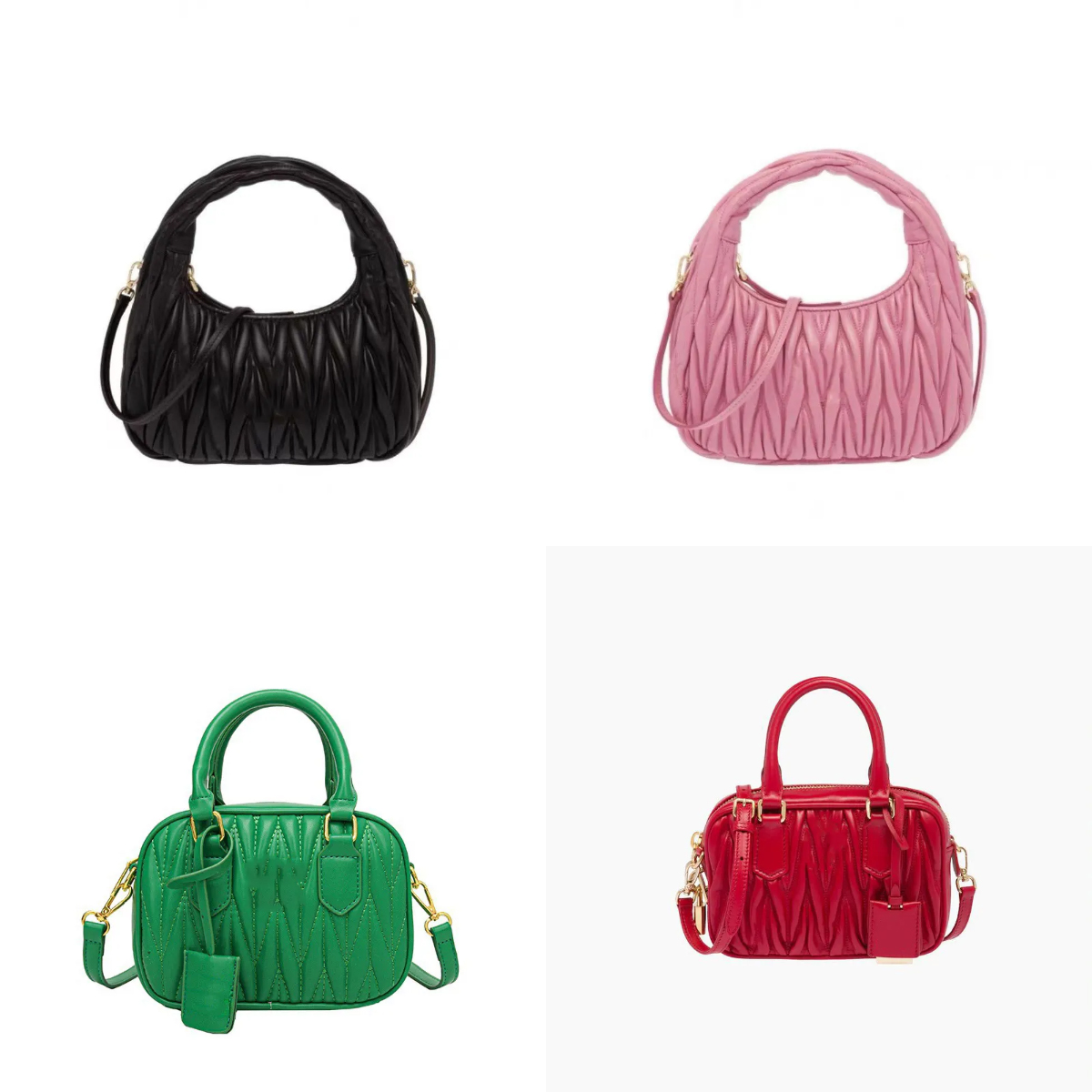 Designer Tote Bag Handbag Designers for Women Fashion Luxury Hand Bags Letter Black White Pink Plain PU Corduroy Half Moon Small Mini Bags Womens Lady Shoulder Bag