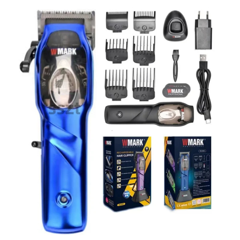 WMARK NG9003 rechargeable electric hair clipper highend mens with charger base 6500rpm 240516