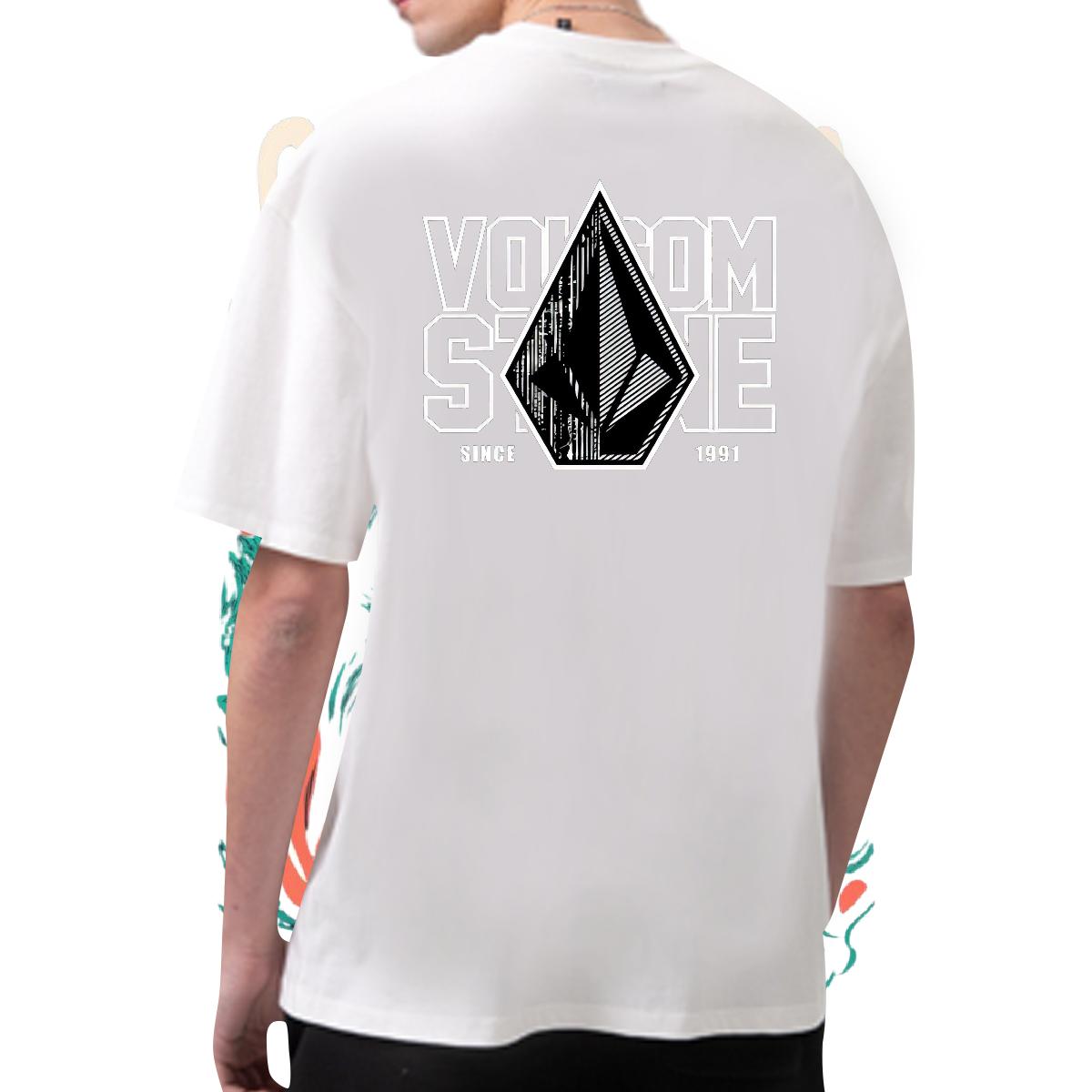 Classic Casual T Shirt For Man Customized Print Tshirts Hip Hop Cotton O Neck Short Sleeves Loose Fit Top Tees