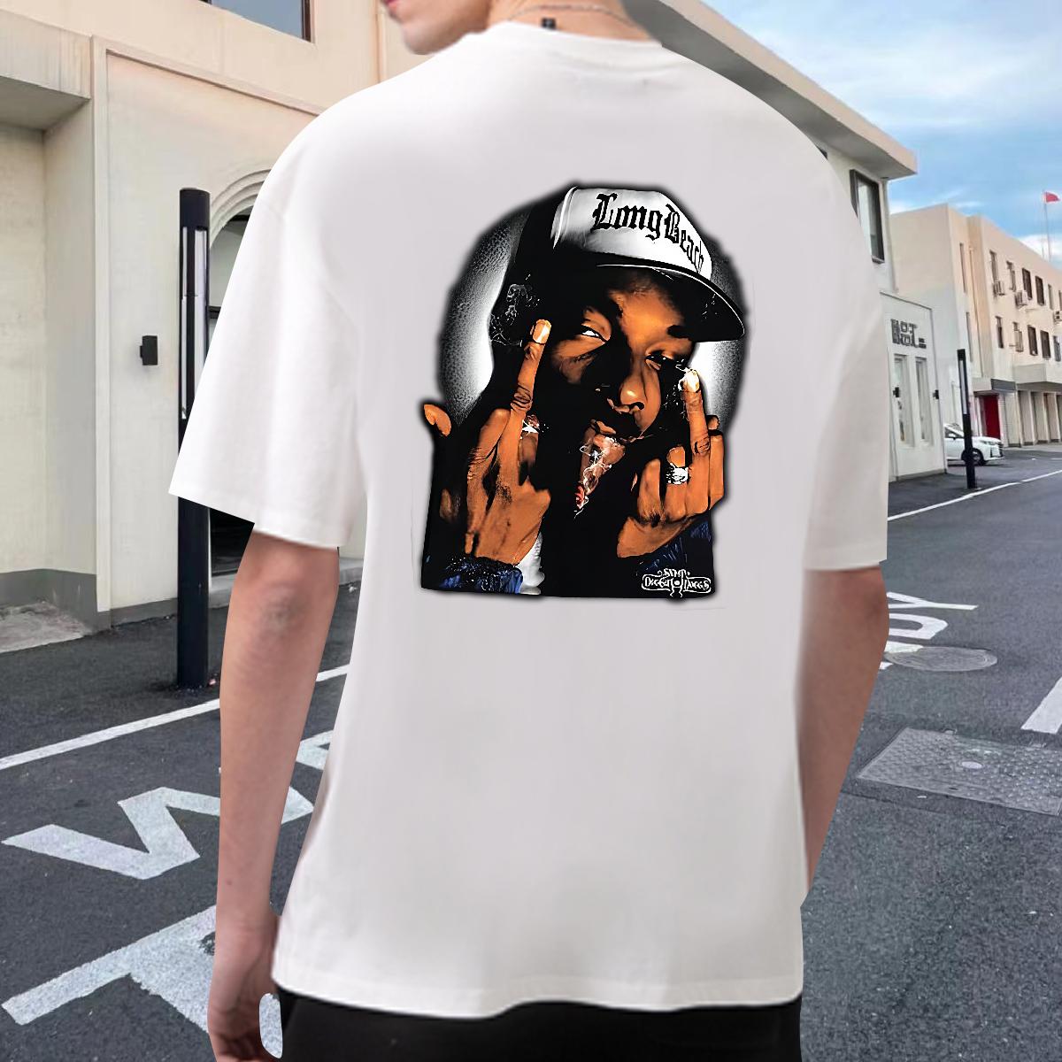 Custom T-Shirts DIY Street Casual Men Clothes T-Shirt Cotton Breathable Cool Tops