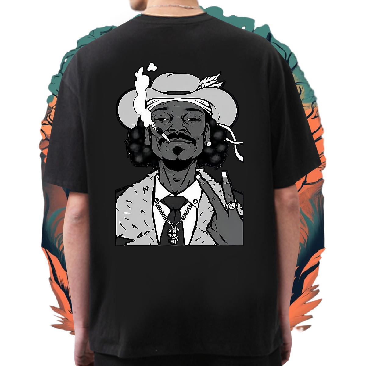 Cool Design Men T Shirts Breathable Crew Neck Cotton Anime Printing Street Couples T Shirts Custom Printing Fashion Casual Tops Tees
