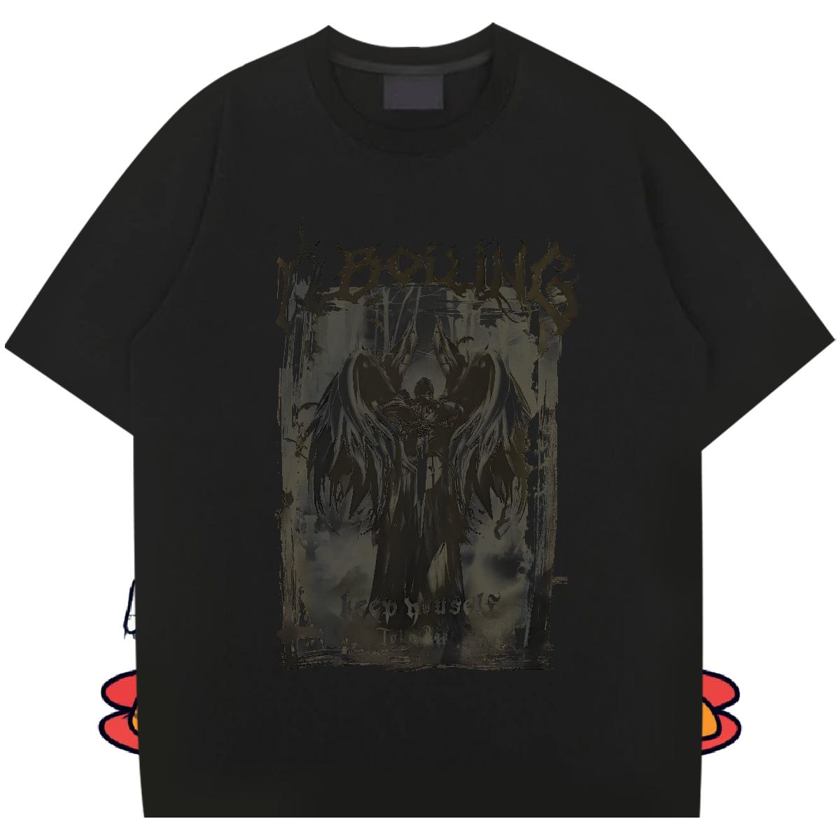 Classic T-Shirts Floral Print Tshirt for Man Woman Anime Printing Street Cotton Breathable Soft Cool Design Tshirts