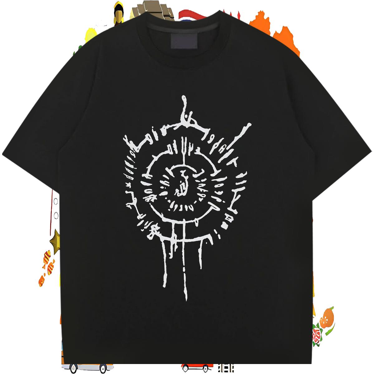 Cool T Shirt For Man Daily Wear Breathable Short Sleeve Men Clothes T-Shirt Stylist Cartoon Print Tops Tees