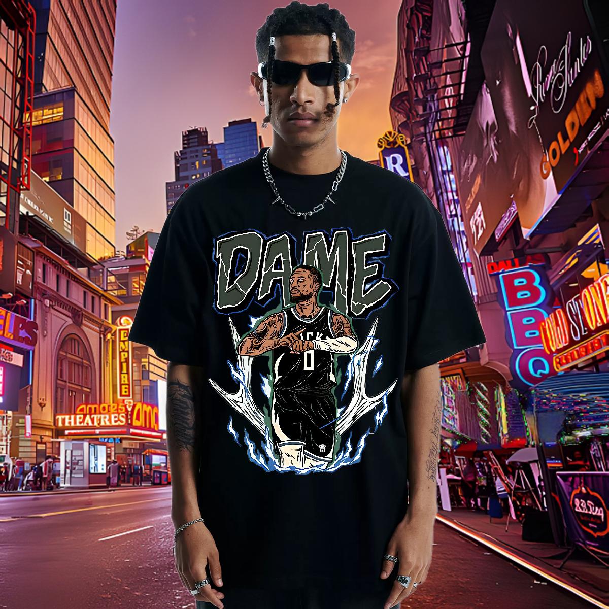 Classic Casual T-Shirts for Men Anime Print Tshirt for Man Woman Hip Hop Cotton Breathable Wholesale Tees
