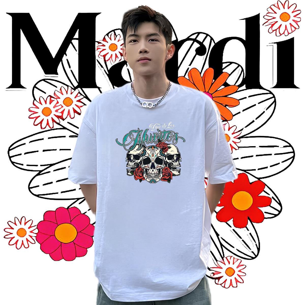 Soft T-Shirts for Men Home Outdoor Breathable Short Sleeve Men Tops Tees Stylist DIY Printed Tees Shirts