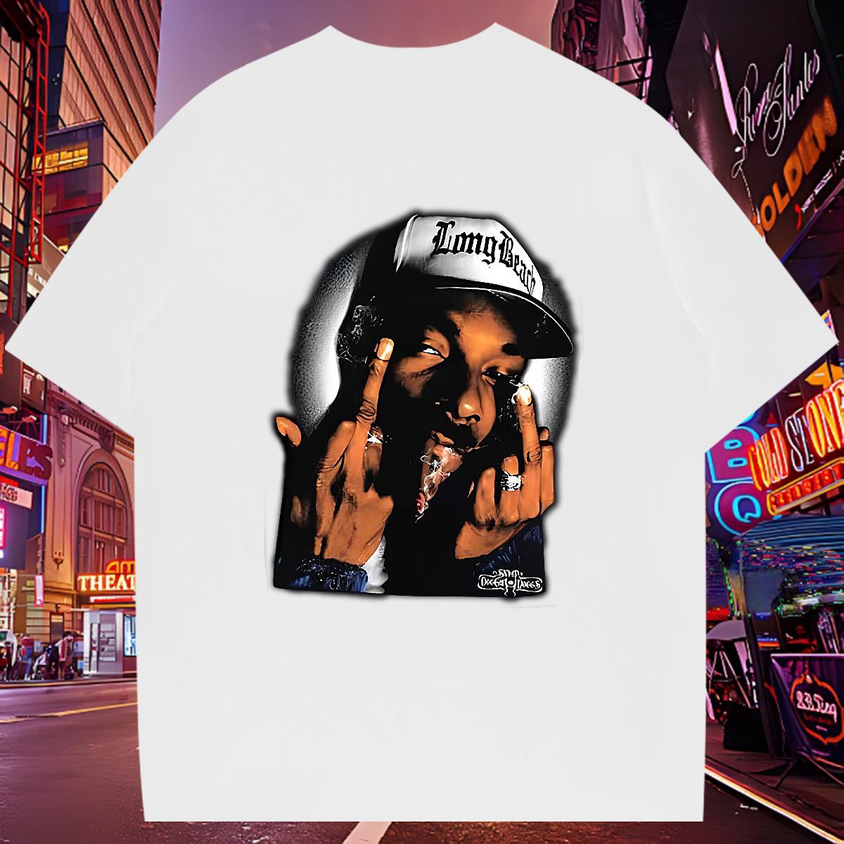 Classic Man T Shirts Crew Neck Cotton Breathable Anime Printing Street Men Clothes T-Shirt DIY Printed New Top Tees