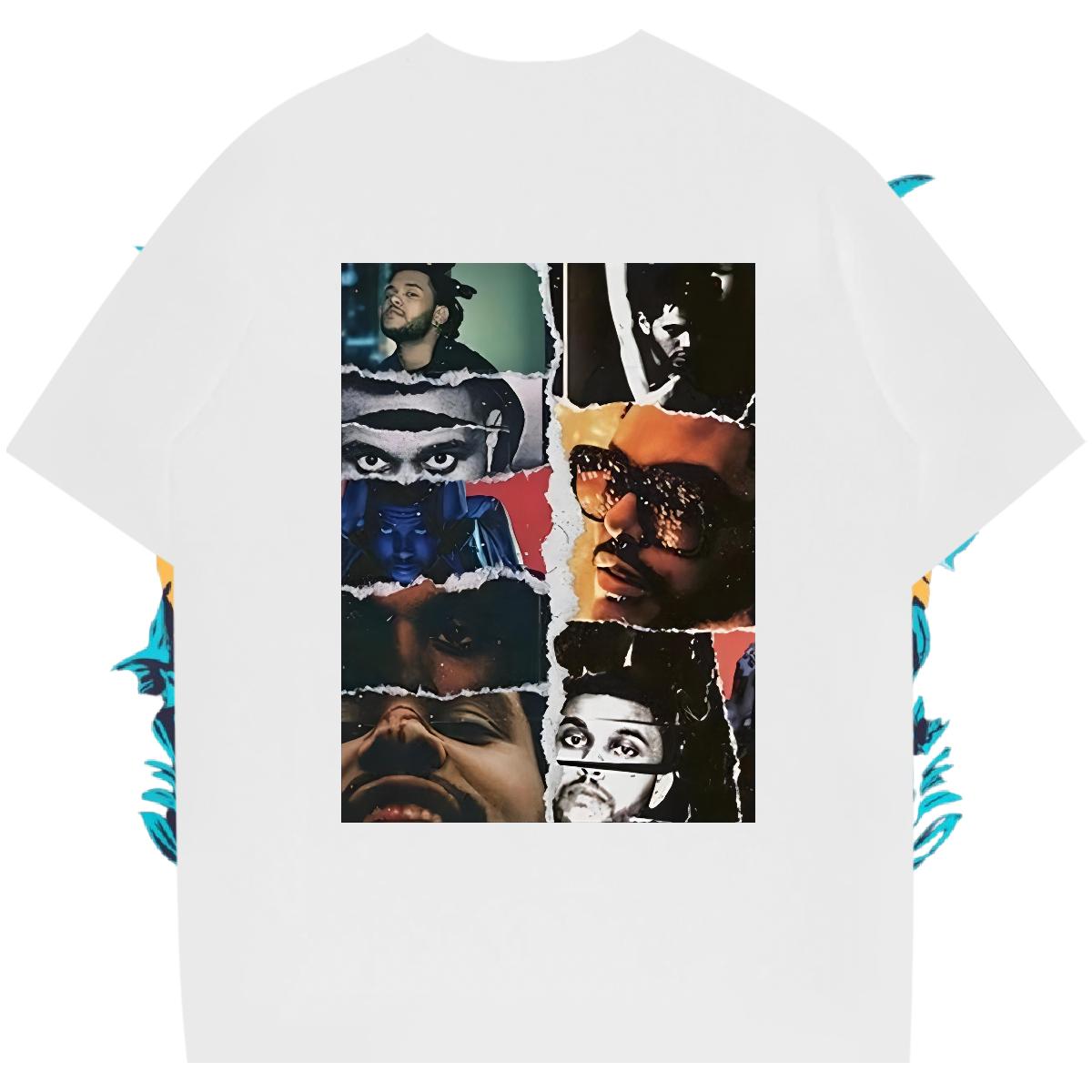 2024 DIY T Shirts Men Black Oversized Couples T Shirts Street wear Hip Hop Cotton O Neck Short Sleeves Loose Top Tees