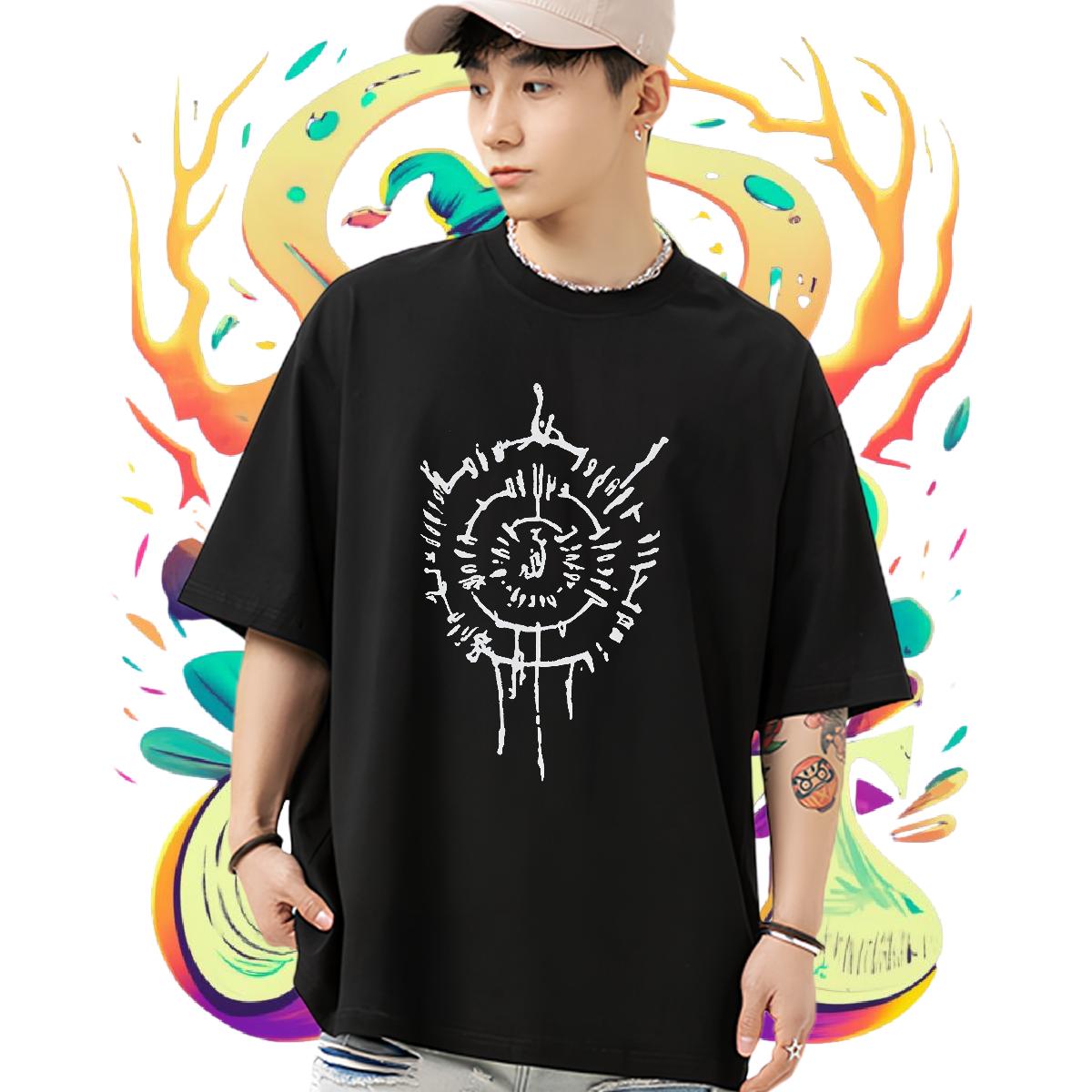 Soft T shirt High Street Hip Hop Cotton Breathable Short Sleeve Men Tees Custom DIY Printed Tops Shirt