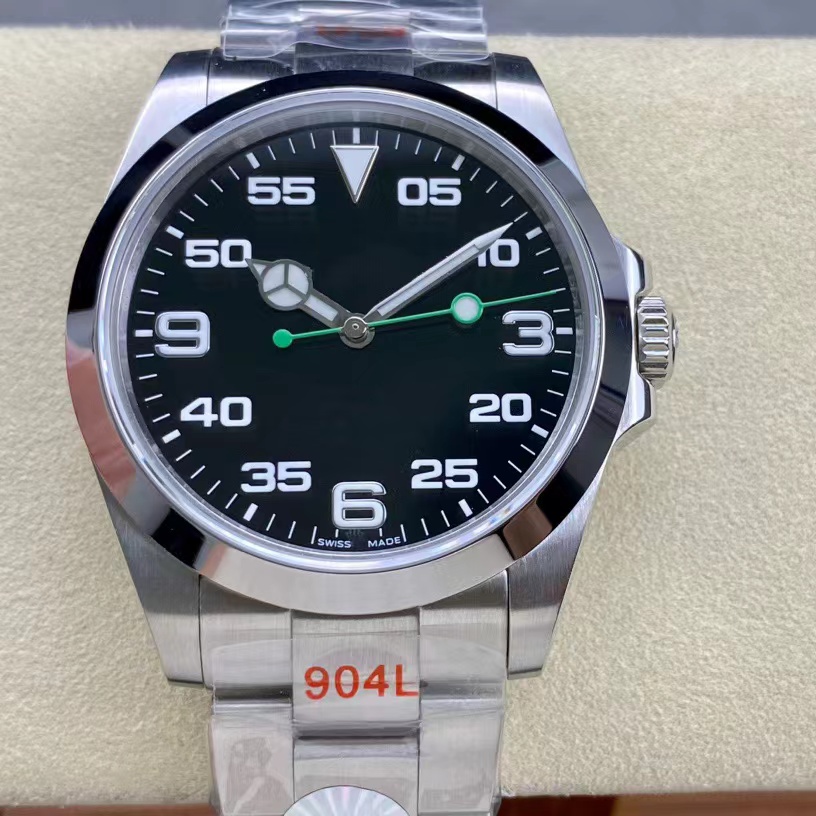 Hot mens watch 126900 3 colors air overlord 40mm fine steel case strap sapphire glass mirror automatic mechanical movement