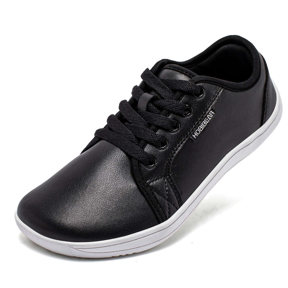 For HOBIBEAR Minimalist Men Wide Toe Barefoot Zero Drop Casual Leather Fashion Sneakers Lightweight Walking Shoes Ddmysaturn