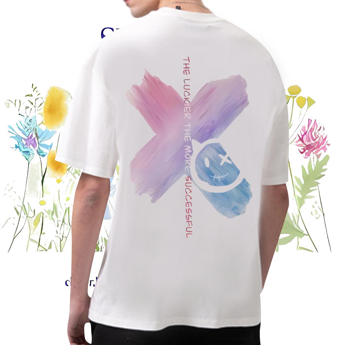 New Arrival T-Shirts Customized Print Men Tshirts Daily Outfit O-Neck Short Sleeve Cotton Brand Clothings