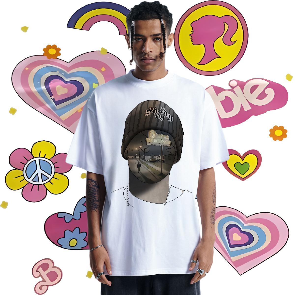 Brand T Shirt For Man Daily Wear Breathable Crew Neck Cotton Tshirt for Man Woman Classic Casual Customized Print Tops Tees