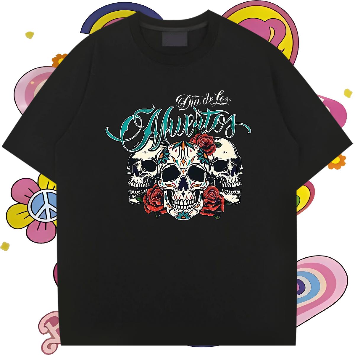 Comfortable T-Shirts Daily Outfit Breathable Crew Neck Cotton Men Clothes T-Shirt Custom Black White Tops Tees