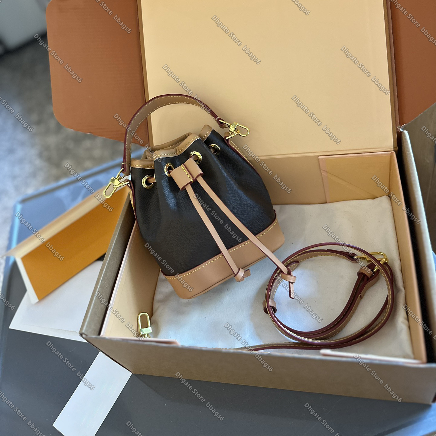 Luxury Designer bag Nano noe Crossbody Shoulder Bag Women Mini drawstring bucket bags Luxury vintage classic Handbag High Quality Tote Fashion Purse